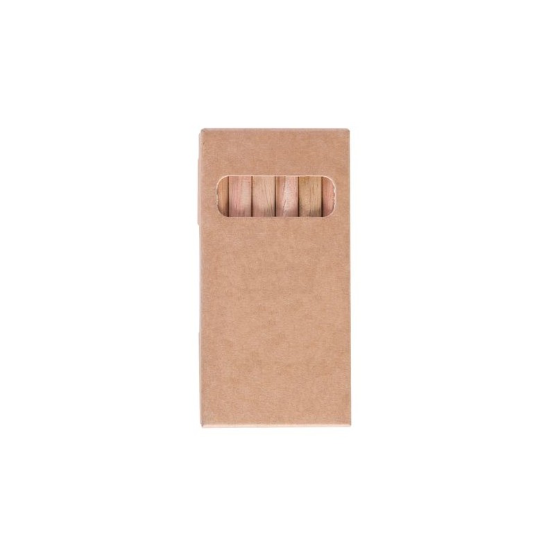 Étui Éco-responsable Personnalisable pour 6 Crayons Aquarellables 8,7 - Crayons COUL goodies personnalisé en stock