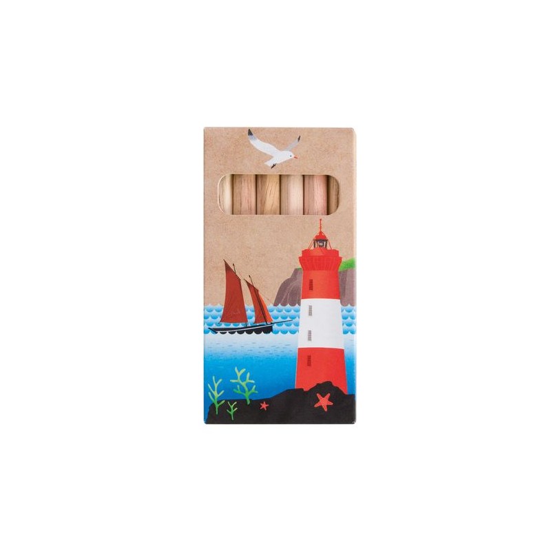 Étui Éco-responsable Personnalisable pour 6 Crayons Aquarellables 8,7 - Crayons COUL goodies publicitaire événementiel