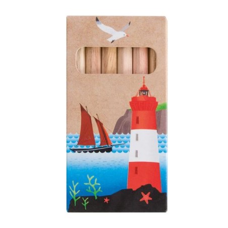 Étui Éco-responsable Personnalisable pour 6 Crayons Aquarellables 8,7 - Crayons COUL goodies publicitaire événementiel