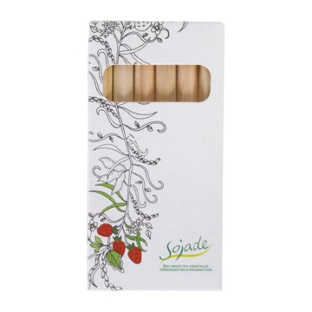 Étui Éco-responsable Personnalisable pour 6 Crayons Aquarellables 8,7 - Crayons COUL cadeau affaires élégant