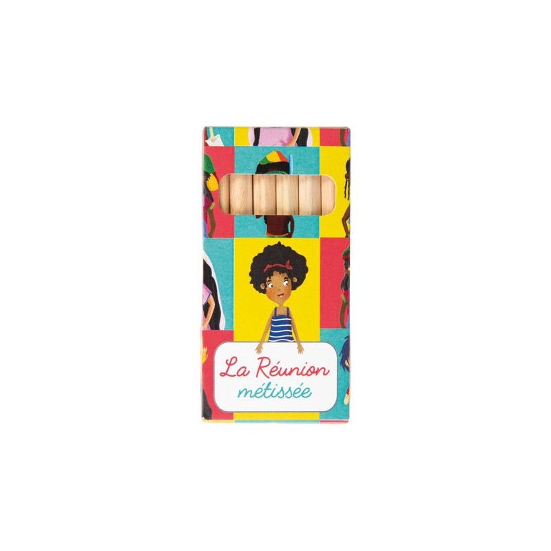 Étui Éco-responsable Personnalisable pour 6 Crayons Aquarellables 8,7 - Crayons COUL goodies publicitaire durable