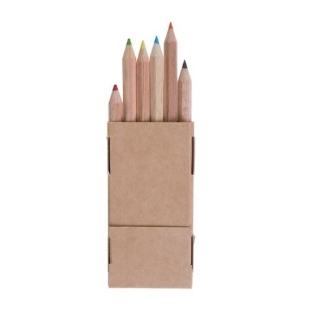 Étui Éco-responsable Personnalisable pour 6 Crayons Aquarellables 8,7 - Crayons COUL accessoire événementiel unique