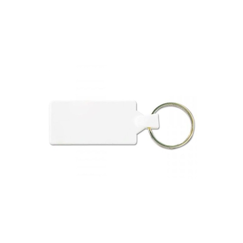 Porte-Clés Personnalisé Rectangle 48x33 mm avec Anneau 25 mm - Pas Cher impression haute définition
