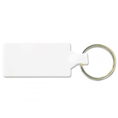 Porte-Clés Personnalisé Rectangle 48x33 mm avec Anneau 25 mm - Pas Cher impression haute définition