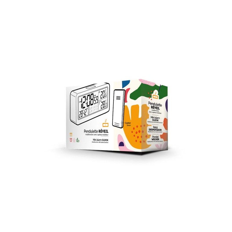 Pendulette Réveil Multifonctions avec Capteur Extérieur
