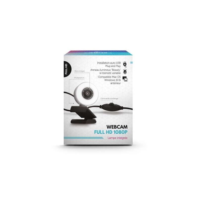 Webcam HD 1080P Éco-responsable avec Microphone pour Ordinateur - Accessoire de Qualité Personnalisé impression haute définition