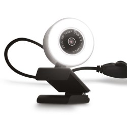 Webcam HD 1080P Éco-responsable avec Microphone pour Ordinateur - Accessoire de Qualité Personnalisé marquage laser ultra précis