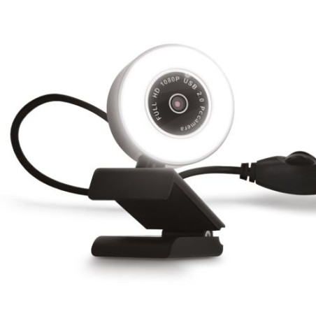 Webcam HD 1080P Éco-responsable avec Microphone pour Ordinateur - Accessoire de Qualité Personnalisé marquage laser ultra précis