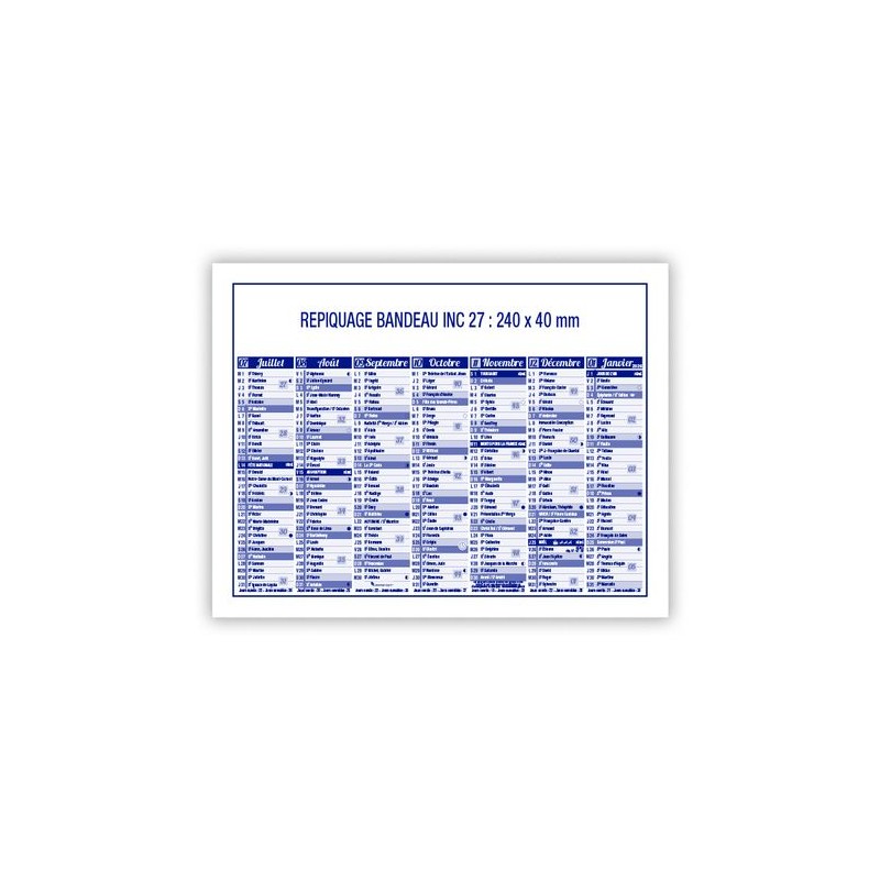 Calendrier bancaire personnalisable premium 2025 Matières : carton impression haute définition