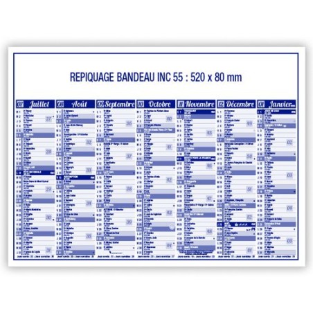 Calendrier bancaire personnalisable premium 2025 Matières : carton marquage laser ultra précis