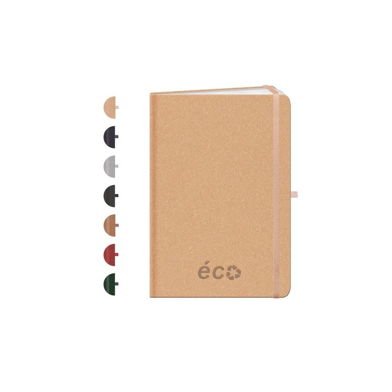 Carnet Éco-responsable Personnalisable - ECO Cahier Couleurs : gris Matières : papier (FSC)