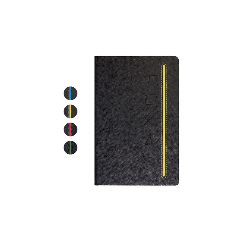 Carnet Personnalisable de Qualité TEXAS Couleurs : bleu Matières : papier (FSC)