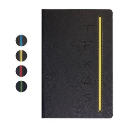 Carnet Personnalisable de Qualité TEXAS Couleurs : bleu Matières : papier (FSC) 2