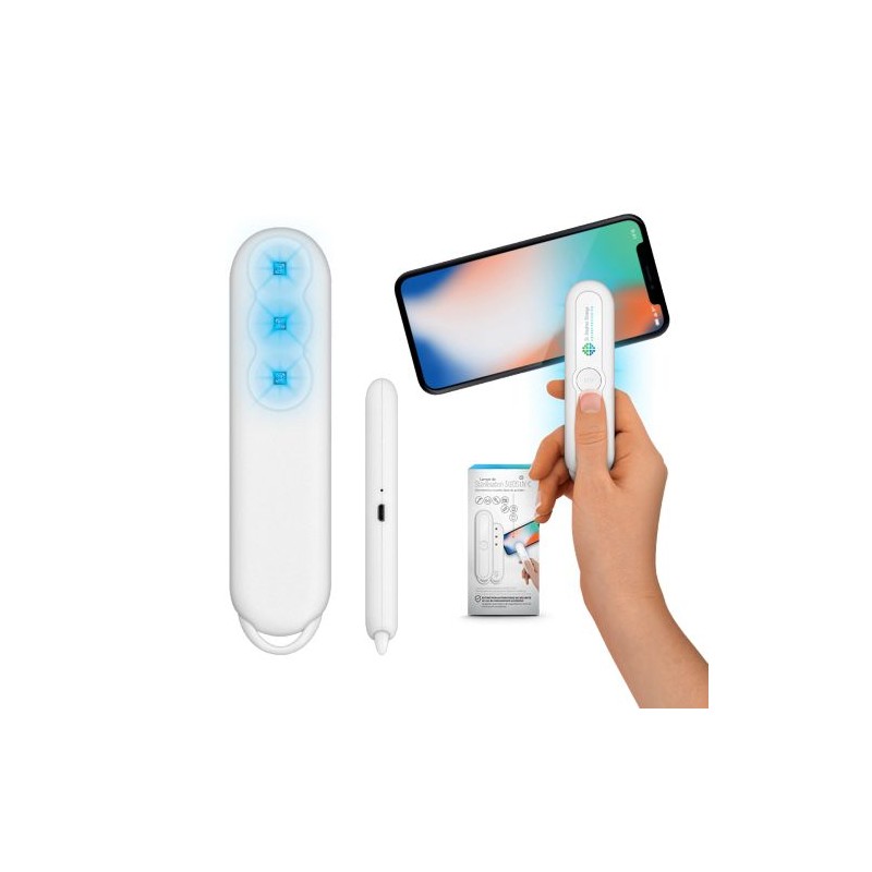 Lampe portable de stérilisation UV-C 3 pour hygiène et bien-être personnalisée