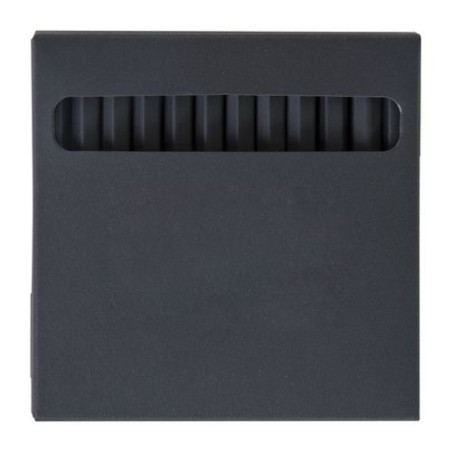 Étui noir personnalisé pour 12 crayons couleur - Cadeau d'entreprise livraison express 24h 48h