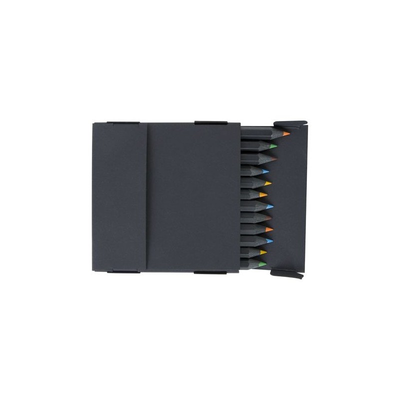 Etui 12 Crayons de Couleur Prestige Black