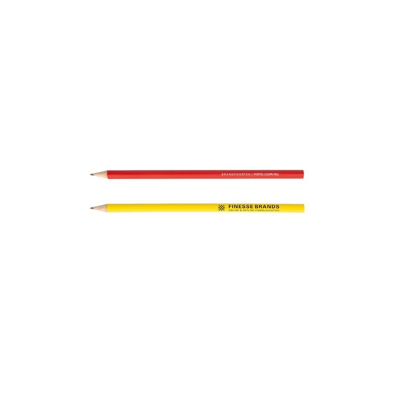 Crayon Éco-responsable Publicitaire 17,6 cm - Éco ROND impression logo haute qualité