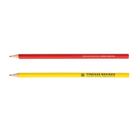 Crayon Éco-responsable Publicitaire 17,6 cm - Éco ROND impression logo haute qualité