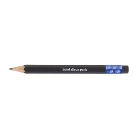 Crayon  hexagonal personnalisable 17,6 cm - ECO HEXA 8,7 PANTONE T Gomme impression haute définition