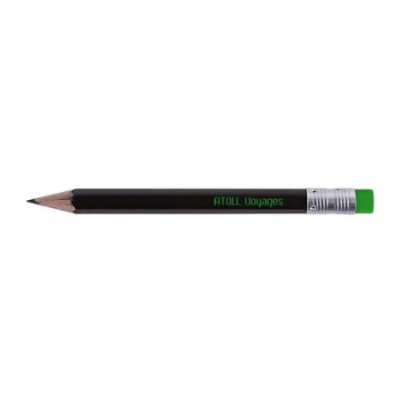 Crayon  hexagonal personnalisable 17,6 cm - ECO HEXA 8,7 PANTONE T Gomme cadeau client original