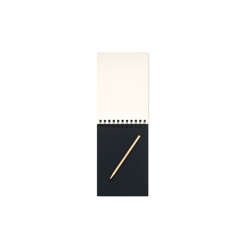 Carnet à gratter personnalisé - BLACK Matières : papier Couleurs : bois cadeau entreprise pas cher