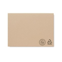 Set de Mémo Éco-responsable en Papier Recyclé Personnalisé - MAUI Matières : papier recyclé Couleurs : beige 2