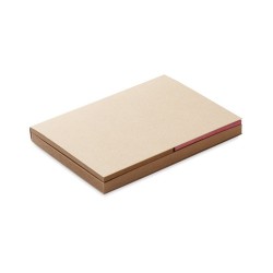 Set de Mémo Éco-responsable en Papier Recyclé Personnalisé - MAUI Matières : papier recyclé Couleurs : beige cadeau entreprise p