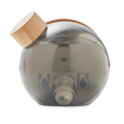 Horloge LCD à eau  en bambou personnalisée - DROPPY LUX Matières : ABS Couleurs : gris transparent 2