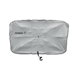 Pare-soleil de voiture personnalisés BAYANG Matières : métal Couleurs : noir goodies publicitaire événementiel