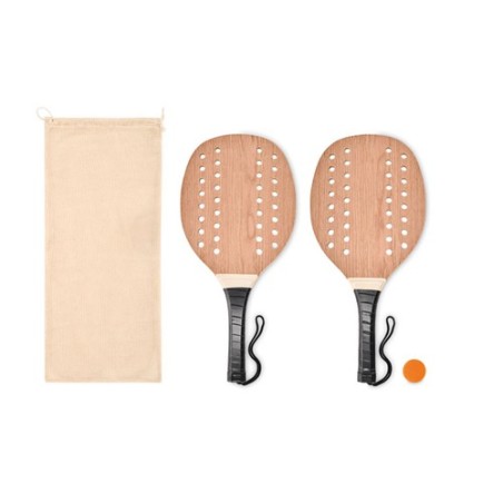 Set Beach Tennis en Bois de Rose PALAS Set Beach Tennis en Bois de Rose PALAS