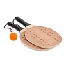Set de beach tennis en bois de rose personnalisé - PALAS Matières : bois Couleurs : bois cadeau entreprise pas cher