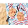 Set de beach tennis en bois de rose personnalisé - PALAS Matières : bois Couleurs : bois impression haute définition
