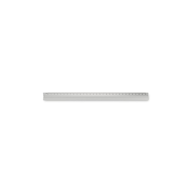 Règle architecte personnalisée de 30cm - TRIA Matières : aluminium Couleurs : argenté mat