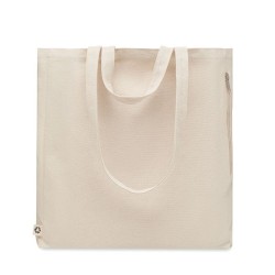 Sac shopping  en coton recyclé - GAVE Matières : coton recyclé Couleurs : beige cadeau entreprise pas cher