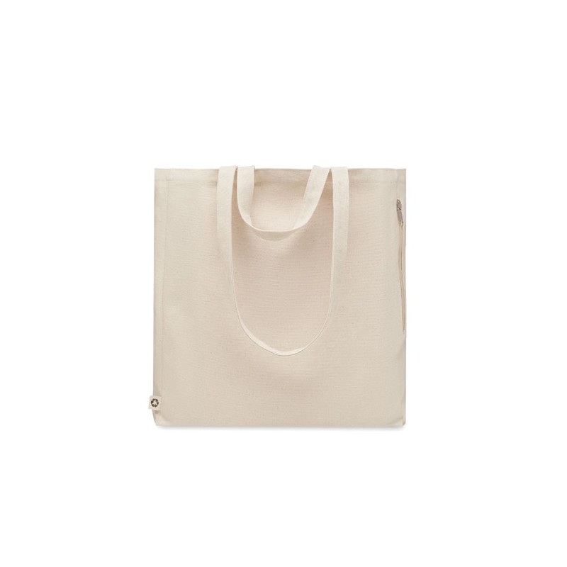 Sac shopping  en coton recyclé - GAVE Matières : coton recyclé Couleurs : beige cadeau entreprise pas cher