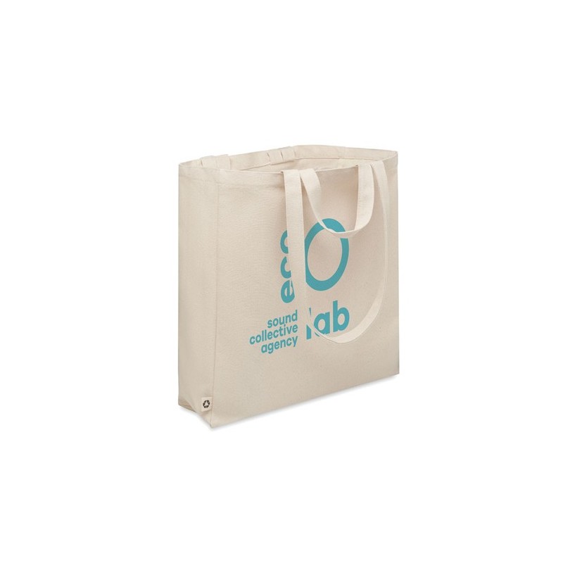 Sac shopping  en coton recyclé - GAVE Matières : coton recyclé Couleurs : beige goodies publicitaire événementiel