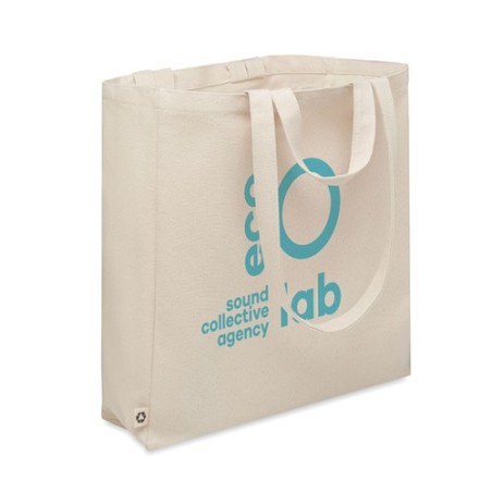 Sac shopping  en coton recyclé - GAVE Matières : coton recyclé Couleurs : beige goodies publicitaire événementiel