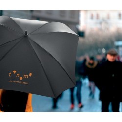 Parapluie tempête carré personnalisé 27" - COLUMBUS Matières : verre Couleurs : noir impression haute définition