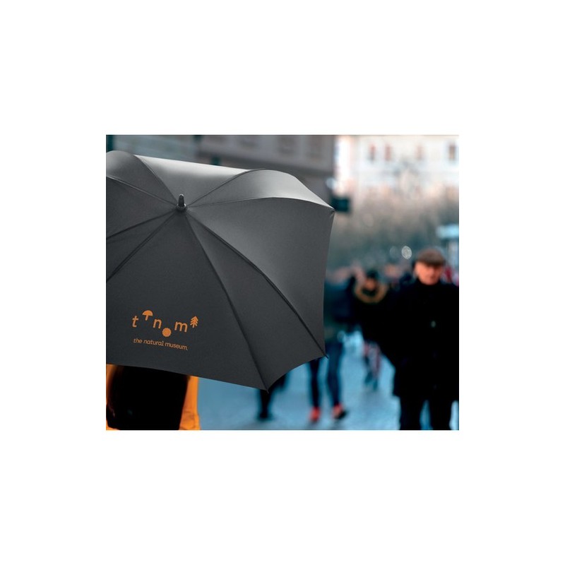 Parapluie tempête carré personnalisé 27" - COLUMBUS Matières : verre Couleurs : noir impression haute définition