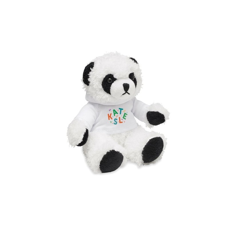 Peluche Panda  personnalisée - PENNY Matières : PET Couleurs : blanc goodies publicitaire événementiel