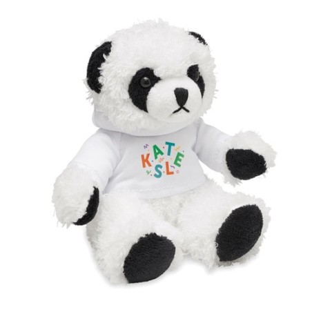 Peluche Panda  personnalisée - PENNY Matières : PET Couleurs : blanc goodies publicitaire événementiel