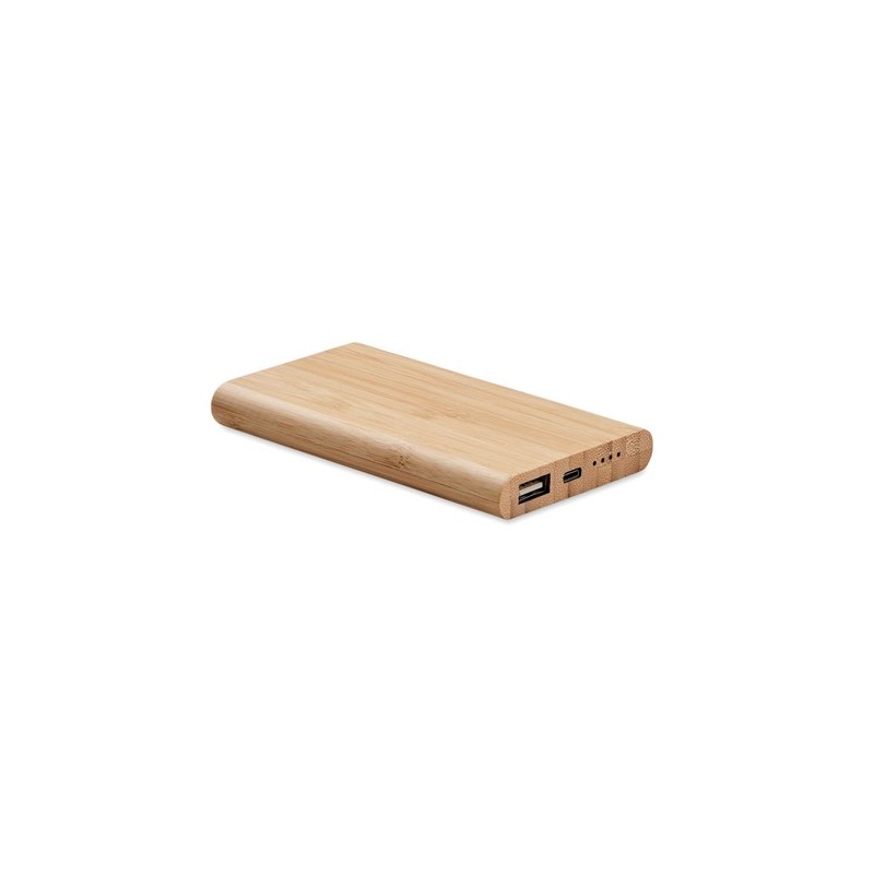Powerbank  en bambou de 4000 mAh - ARENAPOWER C Couleurs : bois