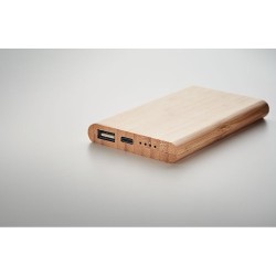 Powerbank  en bambou de 4000 mAh - ARENAPOWER C Couleurs : bois goodies publicitaire événementiel