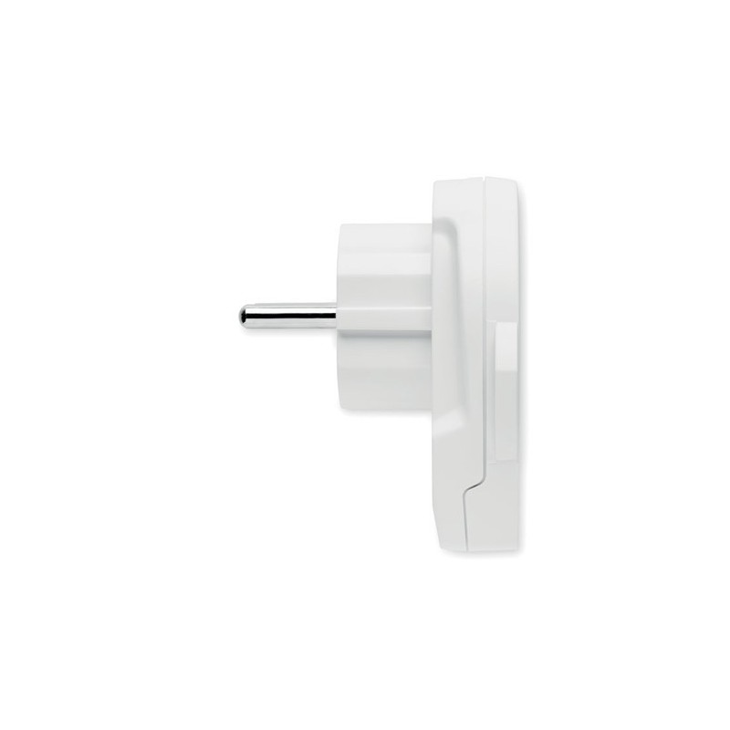 Adaptateur Éco-responsable Skross World Europe - Chargez Partout en Europe Matières : ABS Couleurs : blanc goodies publicitaire 