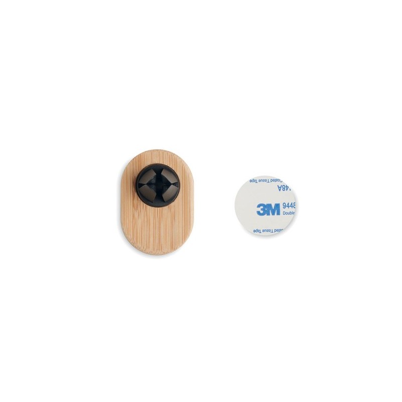 Support téléphone pratique et  pour voiture ELLAGAN Matières : bambou Couleurs : bois personnalisable avec votre logo