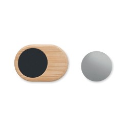 Support téléphone pratique et  pour voiture ELLAGAN Matières : bambou Couleurs : bois cadeau entreprise pas cher