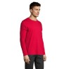 Tee-shirt Homme Personnalisé 100% Coton 190g - IMPERIAL MEN LSL Taille textile : XS Couleurs : rouge personnalisable avec votre 