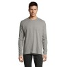 Tee-shirt Homme Personnalisé 100% Coton 190g - IMPERIAL MEN LSL Taille textile : 4XL Couleurs : gris chiné personnalisable avec 