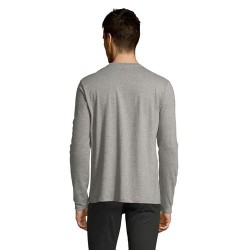 Tee-shirt Homme Personnalisé 100% Coton 190g - IMPERIAL MEN LSL Taille textile : 4XL Couleurs : gris chiné cadeau collaborateur 