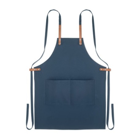 Tablier en coton organique 340 g/m² couleur Nagpur Matières : coton biologique Couleurs : bleu cadeau entreprise pas cher